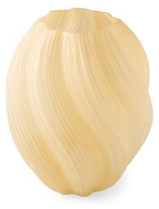 Vase - Glass. 18.1 x 18.1 x 21.5 cm. - Off White - Søstrene Grene