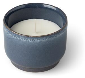 Scented candle Forest Notes - Ceramic/rapeseed wax/cotton. 35 hours. - Electric Blue - Søstrene Grene