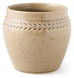 Flowerpot - Stoneware. Ø15.3 x 14 cm. - Warm Grey - Søstrene Grene