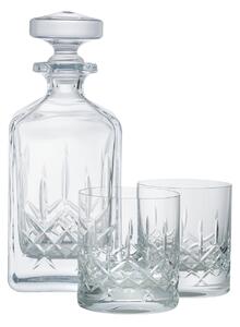 Denby Celeste Leadless Crystal Whiskey Decanter Set -