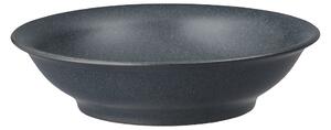 Impression Charcoal Blue Medium Shallow Bowl -