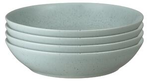 Teal Speckle Pasta Bowls - Set Of 4 -