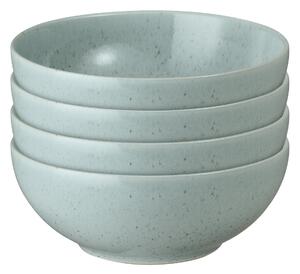 Teal Speckle Cereal Bowls - Set Of 4 -