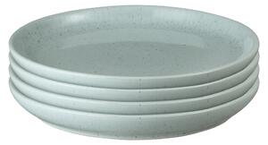 Teal Speckle Medium Plates - Set Of 4 -