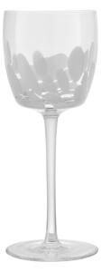Contemporary Marbled White Wine Glass - Set Of 2 -
