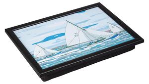 Denby Sailing Laptray With Black Edge -