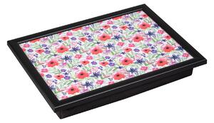 Denby Watercolour Floral Laptray With Black Edge -