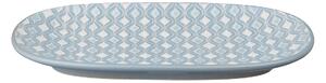 Impression Blue Hourglass Medium Oblong Platter -