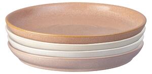 Quartz Rose 4 Piece Coupe Dinner Plate Set -
