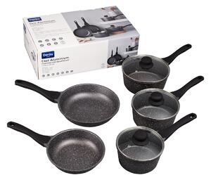 Granite Effect Cast Aluminium 5 Piece Pan Set -
