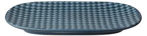 Impression Charcoal Blue Diamond Medium Oblong Platter -