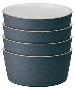 Impression Charcoal Blue Straight Rice Bowls - Set Of 4 -