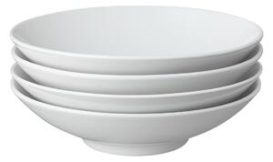 Classic White Pasta Bowls - Set Of 4 -