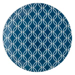 Modern Deco Small Plate Blue -