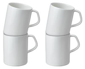 Classic White Mugs - Set Of 4 -