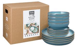 Azure Haze 12 Piece Coupe Dinner Set -