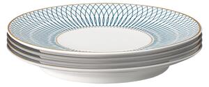 Modern Deco Medium Plates - Set Of 4 -