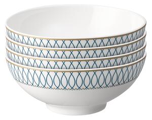 Modern Deco Cereal Bowls - Set Of 4 -