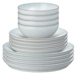 White Speckle 12 Piece Dinner Set -