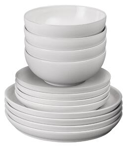 Elements Stone White 12 Piece Dinner Set -