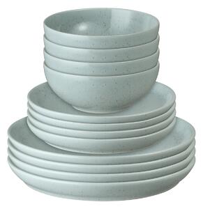 Teal Speckle 12 Piece Dinner Set -