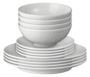 Carve White 12 Piece Dinner Set -