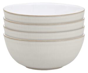 Natural Canvas Cereal Bowls - Set Of 4 -