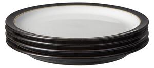 Elements Black Medium Plates - Set Of 4 -