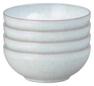 White Speckle Cereal Bowls - Set Of 4 -
