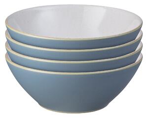 Impression Blue Cereal Bowls - Set Of 4 -