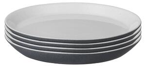 Impression Charcoal Blue Medium Plates - Set Of 4 -