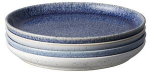 Studio Blue 4 Piece Coupe Medium Plate Set -