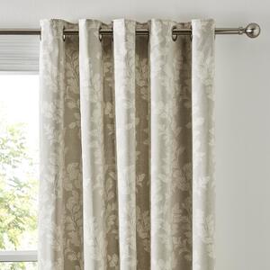 Laura Ashley Waxham Ready Made Eyelet Curtains Dove Grey