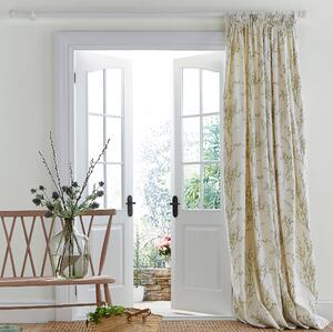 Laura Ashley Pussy Willow 66 x 84 Ready Made Pencil Pleat Door Curtain Off white-Hedgerow