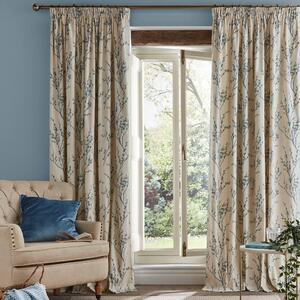 Laura Ashley Pussy Willow Ready Made Curtains Off white-Seaspray