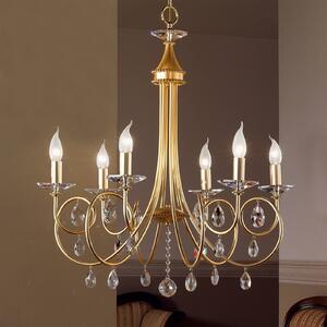 ORION Violetta Chandelier Six Bulbs Gold