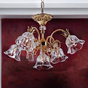 ORION Kaisa Chandelier Gold-Plated Five Bulbs