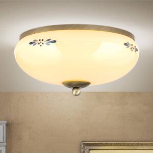 ORION Landhaus ceiling lamp patina cream blue Ø 28cm