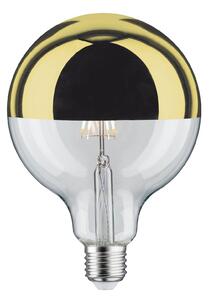 Paulmann LED bulb E27 G125 827 6.5 W half mirror gold