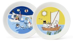 Arabia Moomin plate Bonfire & Sailing 2 parts 19 cm