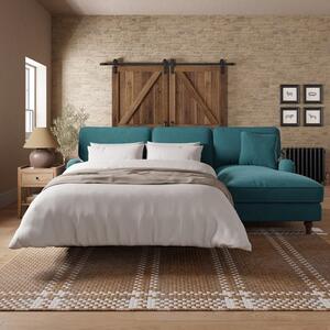 Beatrice II Velvet Corner Sofa Bed