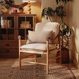 Explorer Wooden Frame Boucle Accent Chair