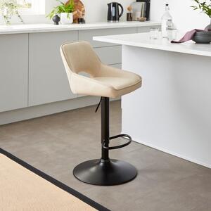 Jovie Height Adjustable Barstool, Faux Leather
