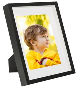 3D Box Photo Frames 3 pcs Black 21x29.7 cm for 15x20 cm Picture
