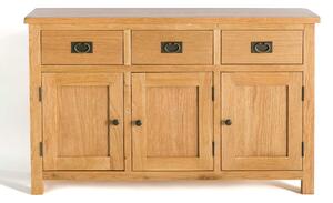 Surrey Oak Large Sideboard with Internal Shelf | Rustic Oak | Roseland