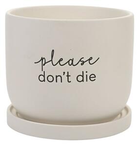 Country Living Ceramic Please Don't Die Plant Pot