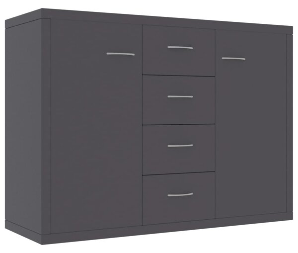 Sideboard Grey 88x30x65 cm Engineered Wood