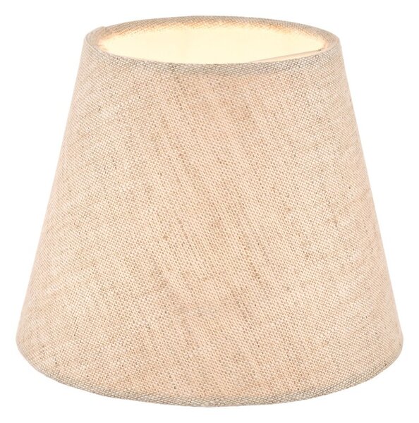 Laura Ashley Bray Candle Clip Shade In Natural Linen Finish