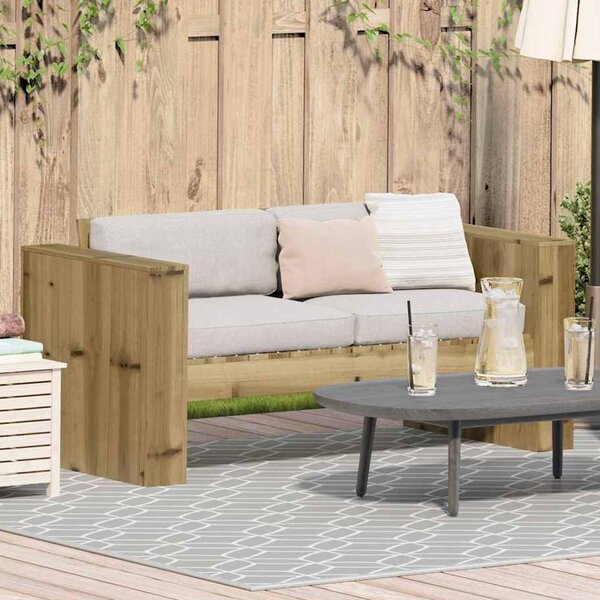 Etreno Garden Solid Wood 110cm Seating Sofa in Green