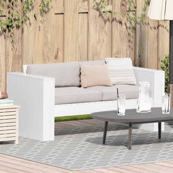 Etreno Garden Solid Wood 110cm Seating Sofa in White